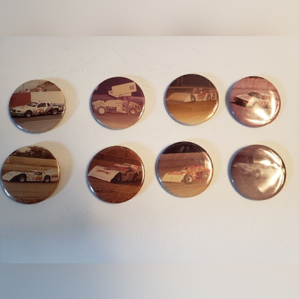 Racing Pinback Buttons (8) - Picture 2 of 12